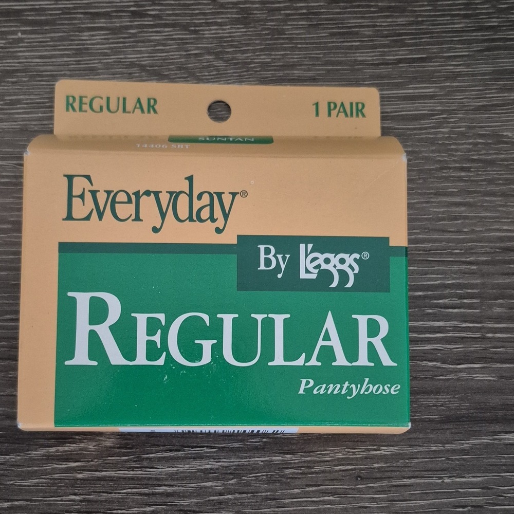 Vintage L'eggs Everyday Regular Pantyhose Suntan Size B  1 Pair